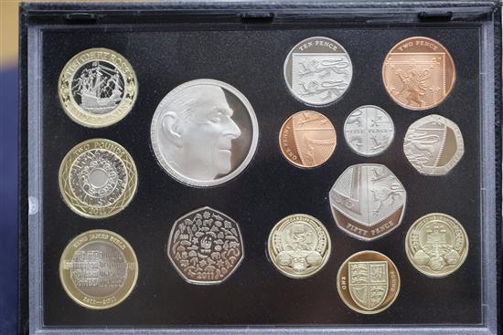 Royal Mint UK proof coin sets to include - 2000 and 2006 Executive Proof coin collections, 1996, 1997, 1998, 1999, 2001 Deluxe years se
